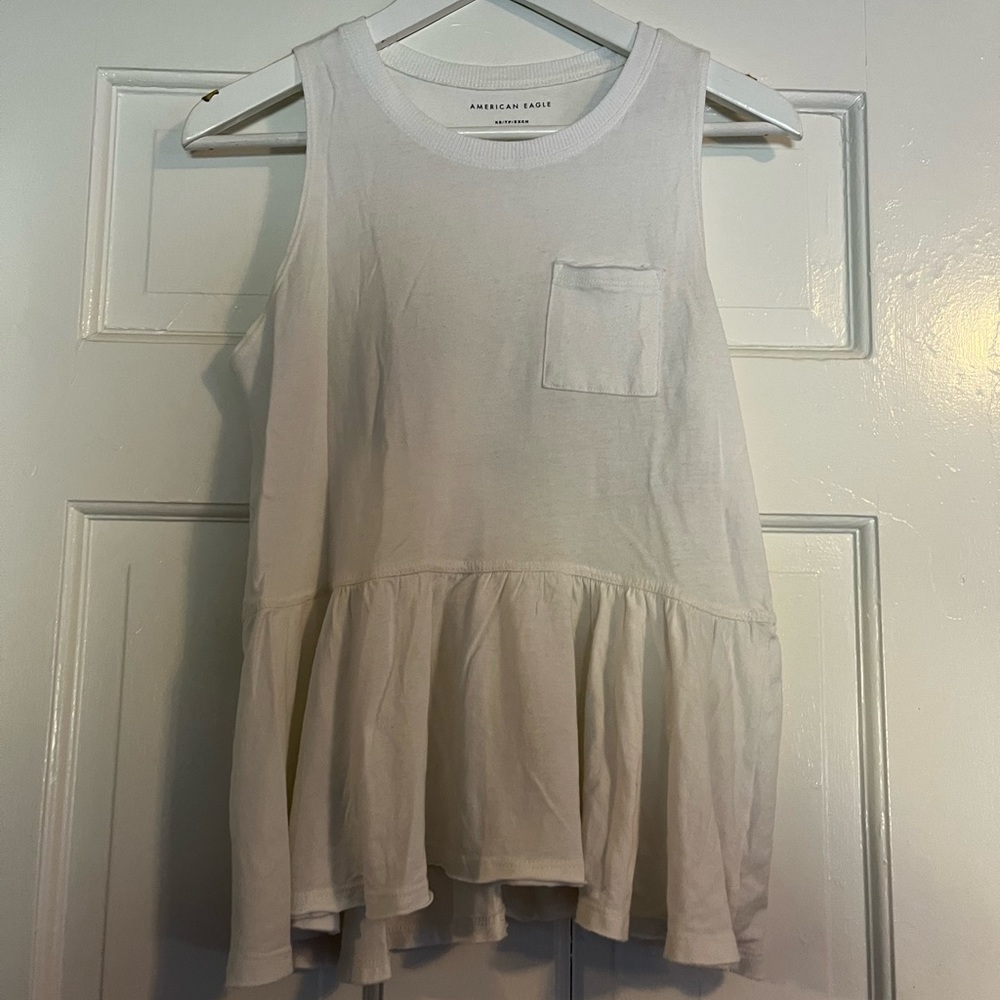 American Eagle White Tank Top